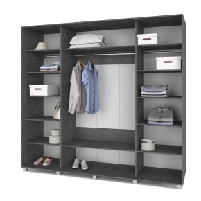 МАРТИН Шкаф-купе Камень темный (2400*600) М641 в Асбесте - asbest.mebel24.online | фото 2
