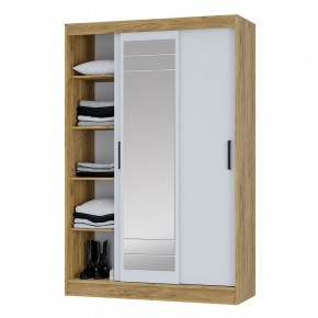 Шкаф-купе Тео ШКК-02 (крафт/белый) в Асбесте - asbest.mebel24.online | фото 4