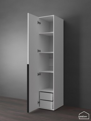 Шкаф Linnea MHR-1-3 2050х400х510 (Белый-М 11.1.2) в Асбесте - asbest.mebel24.online | фото 5