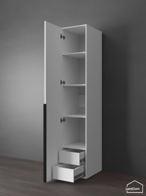 Шкаф Linnea MHR-1-3 2050х400х510 (Белый-М 11.1.2) в Асбесте - asbest.mebel24.online | фото 6