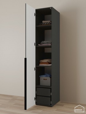 Шкаф Linnea MHR-1-4 2050х400х510 (Графит-М 11.1.25) в Асбесте - asbest.mebel24.online | фото 5