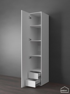 Шкаф Linnea MHR-1PO-4 2050х400х510 (Белый-М 11.1.1) в Асбесте - asbest.mebel24.online | фото 4