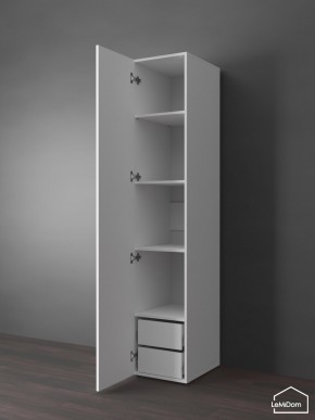 Шкаф Linnea MHR-1PO-4 2050х400х510 (Белый-М 11.1.2) в Асбесте - asbest.mebel24.online | фото 5