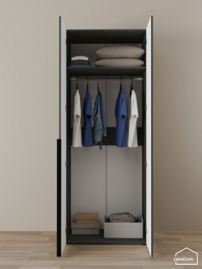 Шкаф Linnea MHR-2 2050х800х510 (Графит-М 11.1.25) в Асбесте - asbest.mebel24.online | фото 4