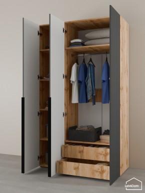 Шкаф Linnea MHR-3-2 2050х1200х510 (ДВ-М 11.1.25) в Асбесте - asbest.mebel24.online | фото 6