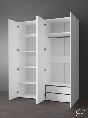 Шкаф Linnea MHR-4PO-2 2050х1600х510 (Белый-М 11.1.2) в Асбесте - asbest.mebel24.online | фото 5