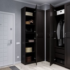 Шкаф МАКС однодверный узкий, цвет Дуб Венге в Асбесте - asbest.mebel24.online | фото 4