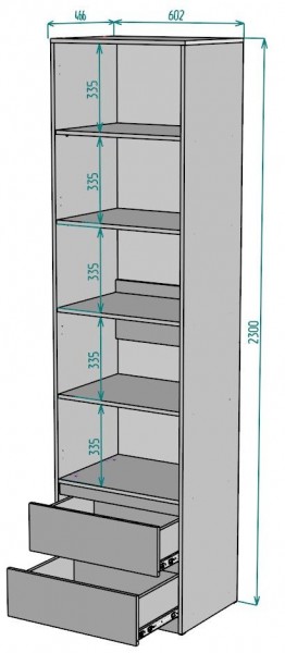 Шкаф Мальта H163 в Асбесте - asbest.mebel24.online | фото 2