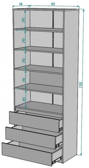 Шкаф Мальта H170 в Асбесте - asbest.mebel24.online | фото 2