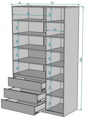 Шкаф Мальта H211 в Асбесте - asbest.mebel24.online | фото 2