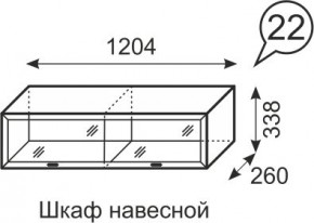 Шкаф навесной Венеция 22 бодега в Асбесте - asbest.mebel24.online | фото 1