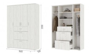 Шкаф Нельсон ШК03 Дуб крафт белый в Асбесте - asbest.mebel24.online | фото 2