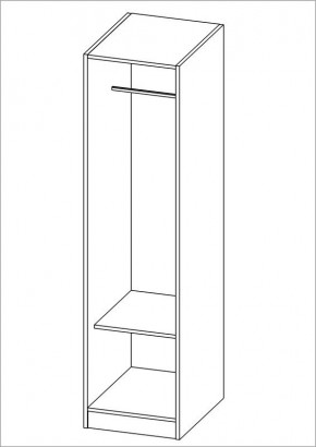 Шкаф ОРИОН однодверный, цвет Дуб Венге в Асбесте - asbest.mebel24.online | фото 2