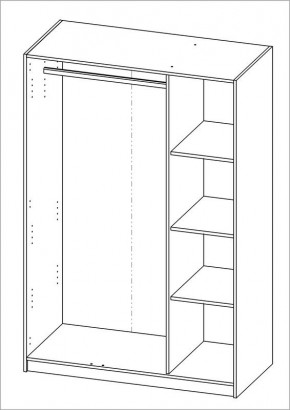 Шкаф ОРИОН трехдверный, цвет Дуб Венге в Асбесте - asbest.mebel24.online | фото 3