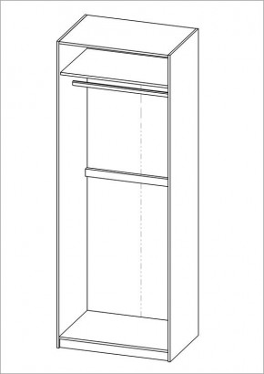 Шкаф ПЕГАС двухдверный, цвет Дуб Венге в Асбесте - asbest.mebel24.online | фото 3