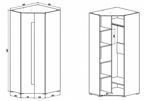 Шкаф платяной Куба 1725.М3 в Асбесте - asbest.mebel24.online | фото 9