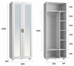 Шкаф платяной Монблан МБ-26К в Асбесте - asbest.mebel24.online | фото 3