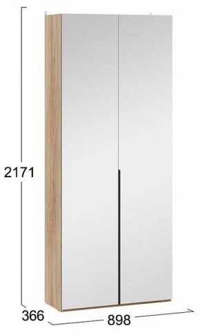 Шкаф платяной Порто СМ-393.07.224 в Асбесте - asbest.mebel24.online | фото 4