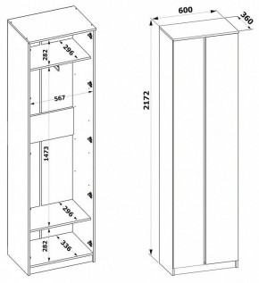 Шкаф платяной ШО-4 в Асбесте - asbest.mebel24.online | фото