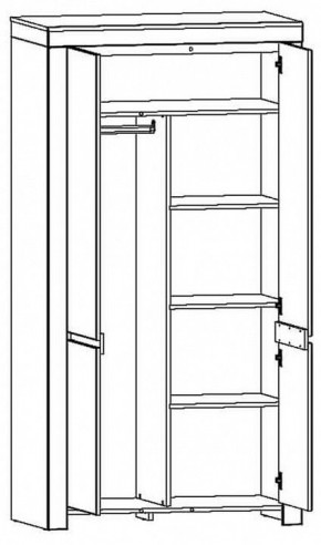 Шкаф платяной Taurus в Асбесте - asbest.mebel24.online | фото 3