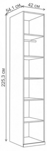 Шкаф платяной Вестра в Асбесте - asbest.mebel24.online | фото 2