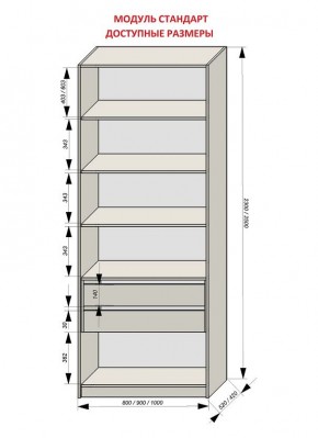 Шкаф распашной серия «ЗЕВС» (PL3/С1/PL2) в Асбесте - asbest.mebel24.online | фото 13