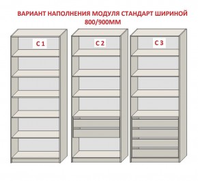 Шкаф распашной серия «ЗЕВС» (PL3/С1/PL2) в Асбесте - asbest.mebel24.online | фото 6