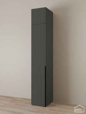 Шкаф с антресолью Linnea MHR-1A-2 2450х400х510 (Графит-М 11.1.25) в Асбесте - asbest.mebel24.online | фото