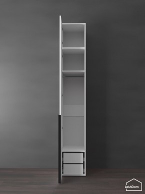 Шкаф с антресолью Linnea MHR-1A-3 2450х400х510 (Белый-М 11.1.2) в Асбесте - asbest.mebel24.online | фото 5