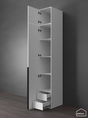 Шкаф с антресолью Linnea MHR-1A-4 2450х400х510 (Белый-М 11.1.1) в Асбесте - asbest.mebel24.online | фото 5