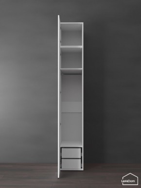 Шкаф с антресолью Linnea MHR-1POA-3 2450х400х510 (Белый-М 11.1.2) в Асбесте - asbest.mebel24.online | фото 5
