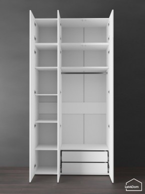 Шкаф с антресолью Linnea MHR-3POA-2 2450х1200х510 (Белый-М 11.1.2) в Асбесте - asbest.mebel24.online | фото 6