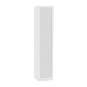 Шкаф с зеркалом R-198х45х60-1-PO-M (Риал) Белый в Асбесте - asbest.mebel24.online | фото