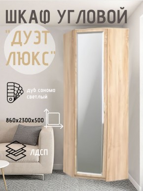 Шкаф угловой Дуэт Люкс с зеркалом в Асбесте - asbest.mebel24.online | фото