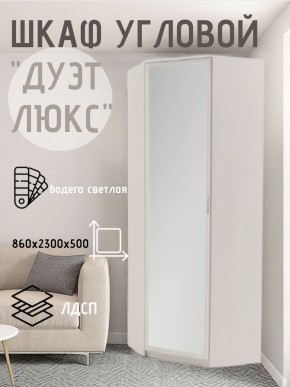 Шкаф угловой Дуэт Люкс с зеркалом в Асбесте - asbest.mebel24.online | фото 6