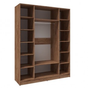 Шкаф Вегас 1600 Дуб крафт табачный/Дуб крафт белый в Асбесте - asbest.mebel24.online | фото 2