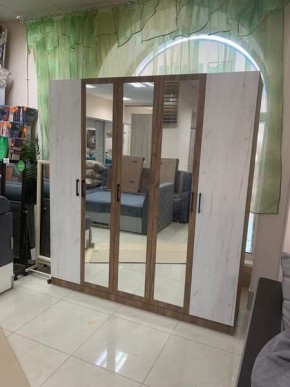 Шкаф Вегас 2000 Дуб крафт табачный/Дуб крафт белый в Асбесте - asbest.mebel24.online | фото 3