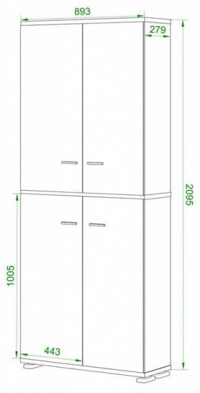 Шкаф-витрина Домино ПУ-30-3-ФС в Асбесте - asbest.mebel24.online | фото 2