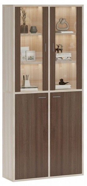 Шкаф-витрина Домино СУ(ш2в2)+2ФС+2ФГ в Асбесте - asbest.mebel24.online | фото 2