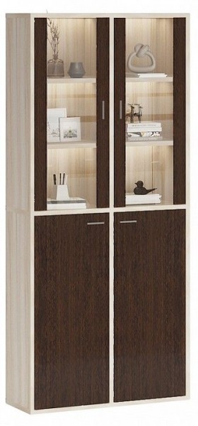 Шкаф-витрина Домино СУ(ш2в2)+2ФС+2ФГ в Асбесте - asbest.mebel24.online | фото 2