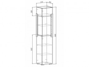 Шкаф-витрина Куба 1717 в Асбесте - asbest.mebel24.online | фото 3