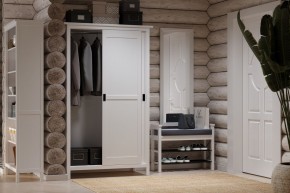 Скамья 85 Кантри для обуви, массив сосны, цвет белый в Асбесте - asbest.mebel24.online | фото 4