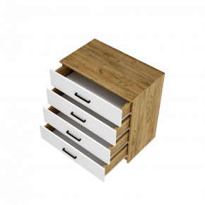 Спальный гарнитур Евро (модульный) Крафт/Белый в Асбесте - asbest.mebel24.online | фото 11