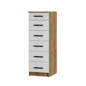 Спальный гарнитур Евро (модульный) Крафт/Белый в Асбесте - asbest.mebel24.online | фото 12
