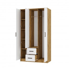 Спальный гарнитур Евро (модульный) Крафт/Белый в Асбесте - asbest.mebel24.online | фото 28
