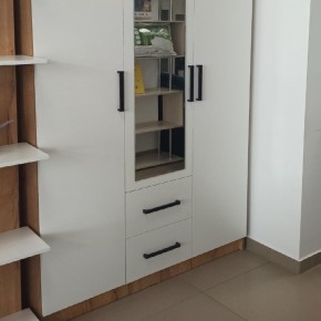 Спальный гарнитур Евро (модульный) Крафт/Белый в Асбесте - asbest.mebel24.online | фото 30
