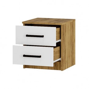 Спальный гарнитур Евро (модульный) Крафт/Белый в Асбесте - asbest.mebel24.online | фото 4