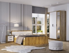 Спальный гарнитур Евро (модульный) Крафт/Белый в Асбесте - asbest.mebel24.online | фото 8