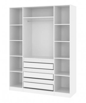 Спальный гарнитур Парус (Белый/Белый) 1400 (Вариант-2) в Асбесте - asbest.mebel24.online | фото 6