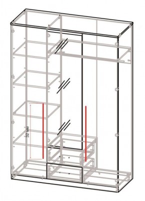 Спальный гарнитур Роксана (модульный) ЯШС в Асбесте - asbest.mebel24.online | фото 5